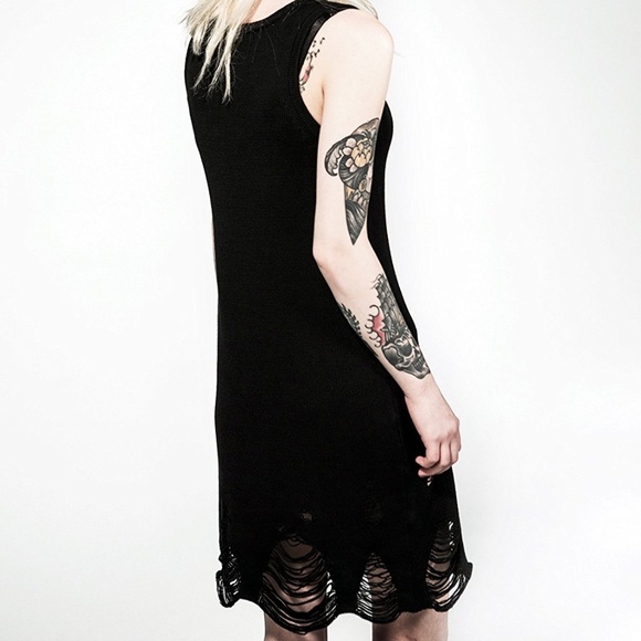 NWOT Disturbia Destroyed Sweater Vest Dress - Picture 5 of 6